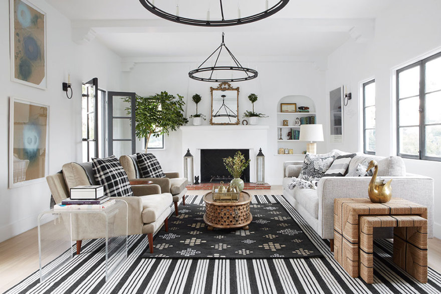 加州博客家 Colette Shelton 的黑白装饰家园-3