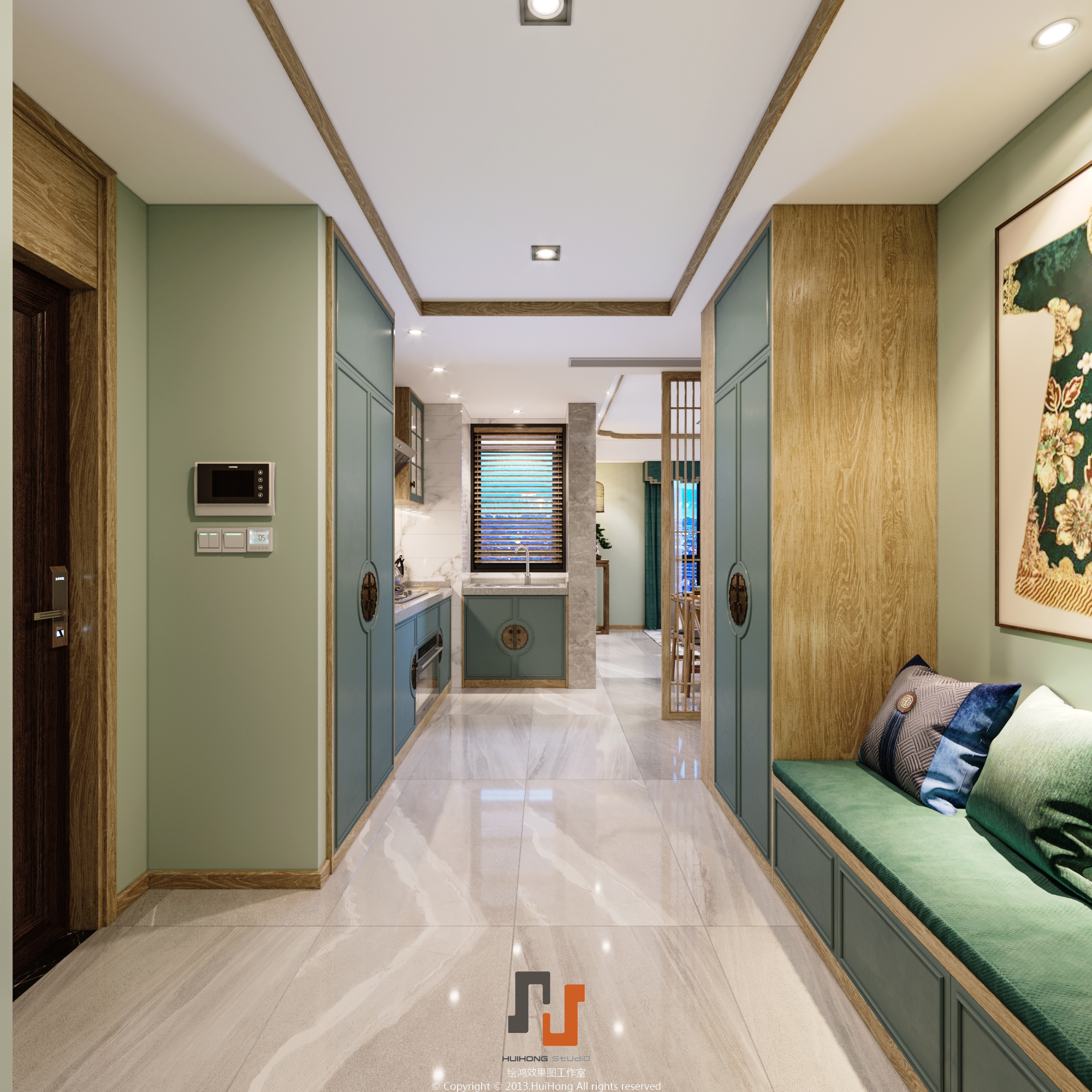 新中式小户型样板间惊艳亮相-1