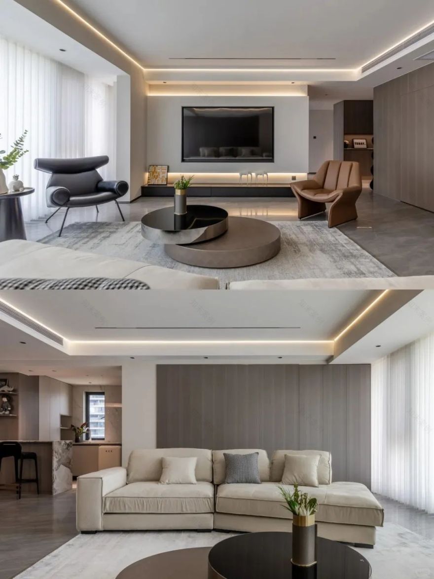 能开小车逛着玩的现代简约风大平层-2