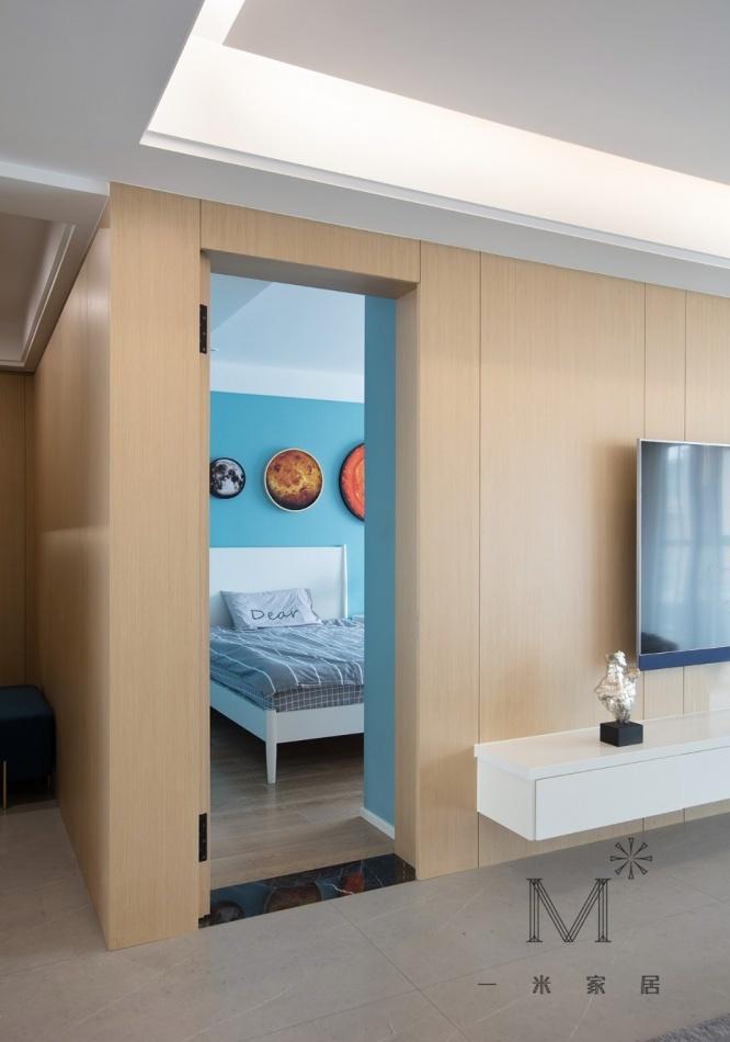 平层丨【一米家居】纯净苍穹，简而纯粹の家-3