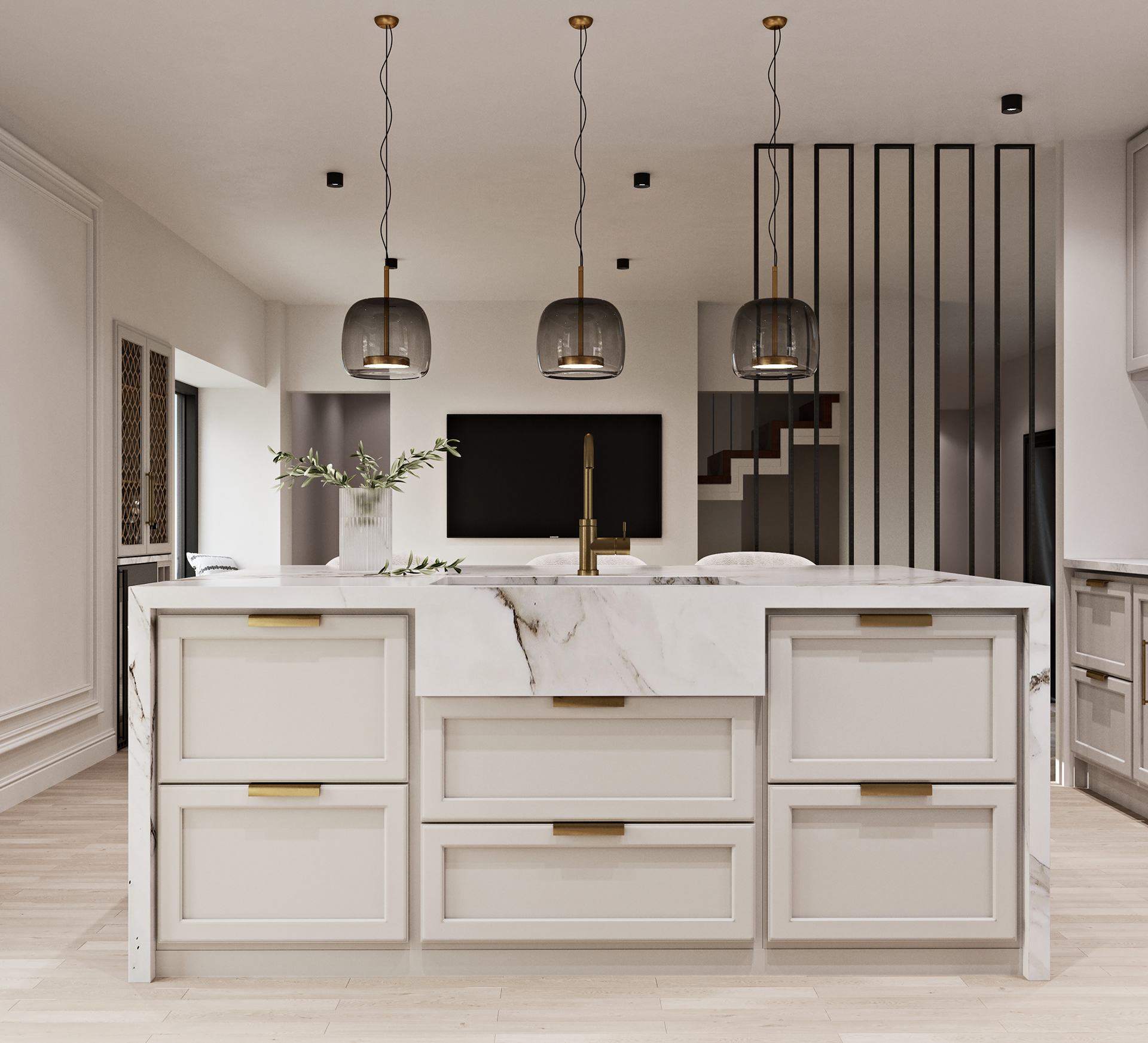 希腊现代经典房屋室内设计-18