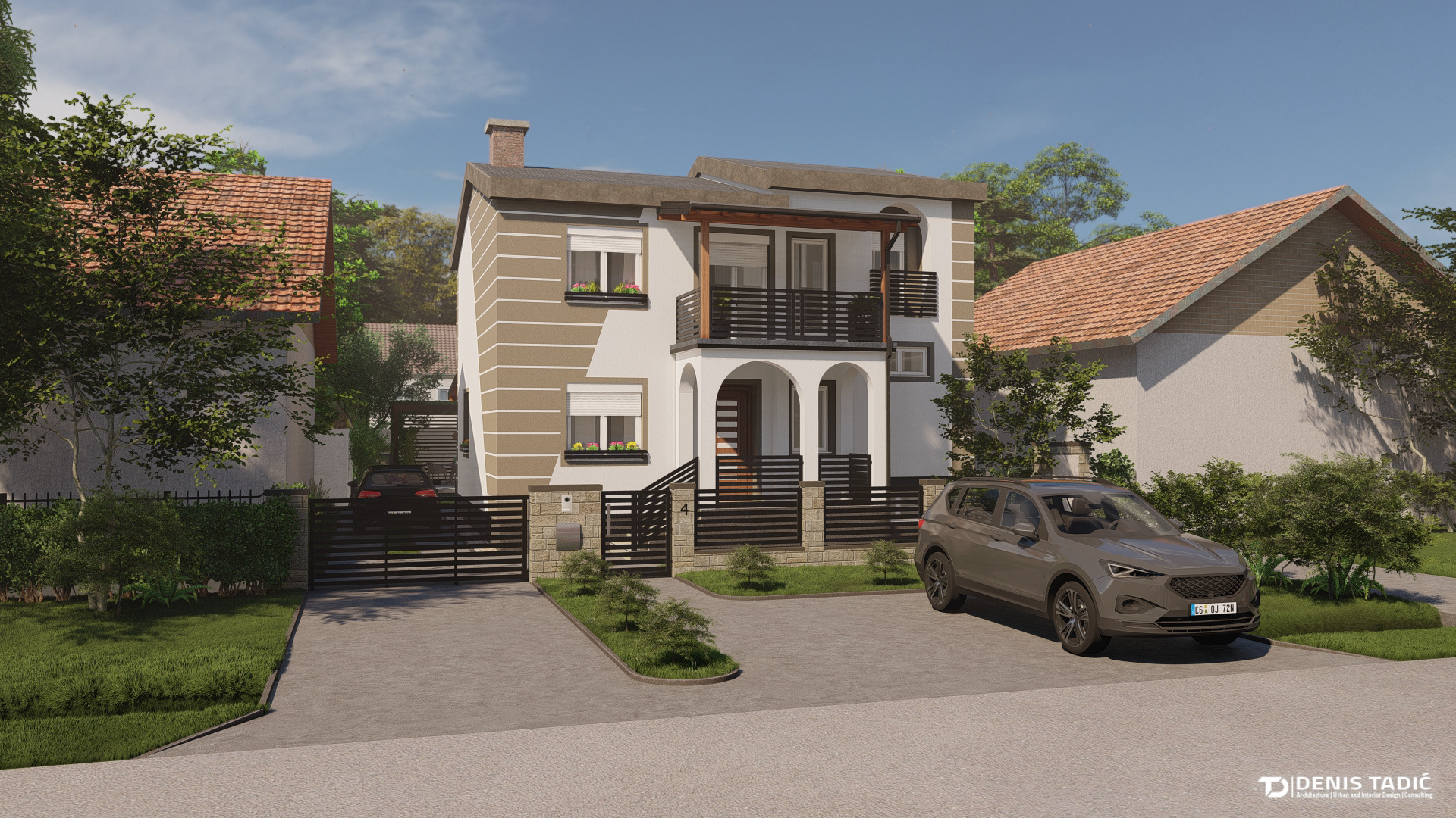 Erceg  外立面,大门和庭院的装修-2