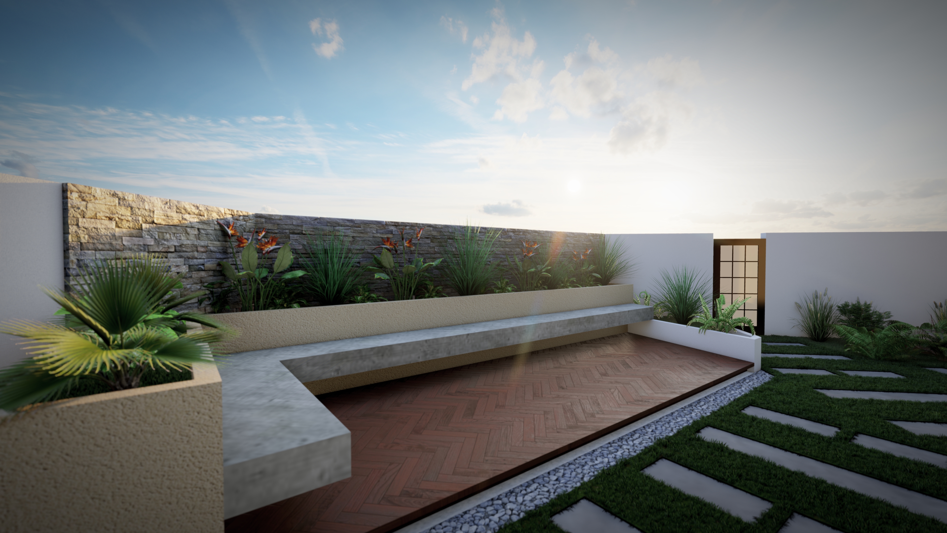 house yard landscape-5