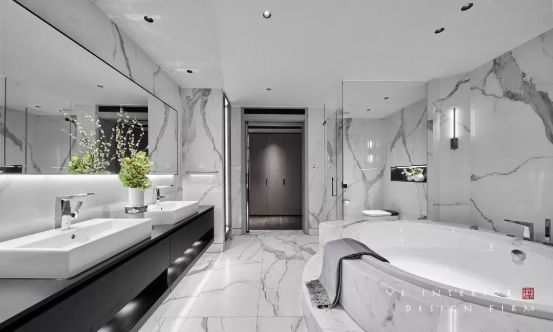 玉环滨江壹号别墅,演绎意式轻奢与现代极简的优雅空间-58