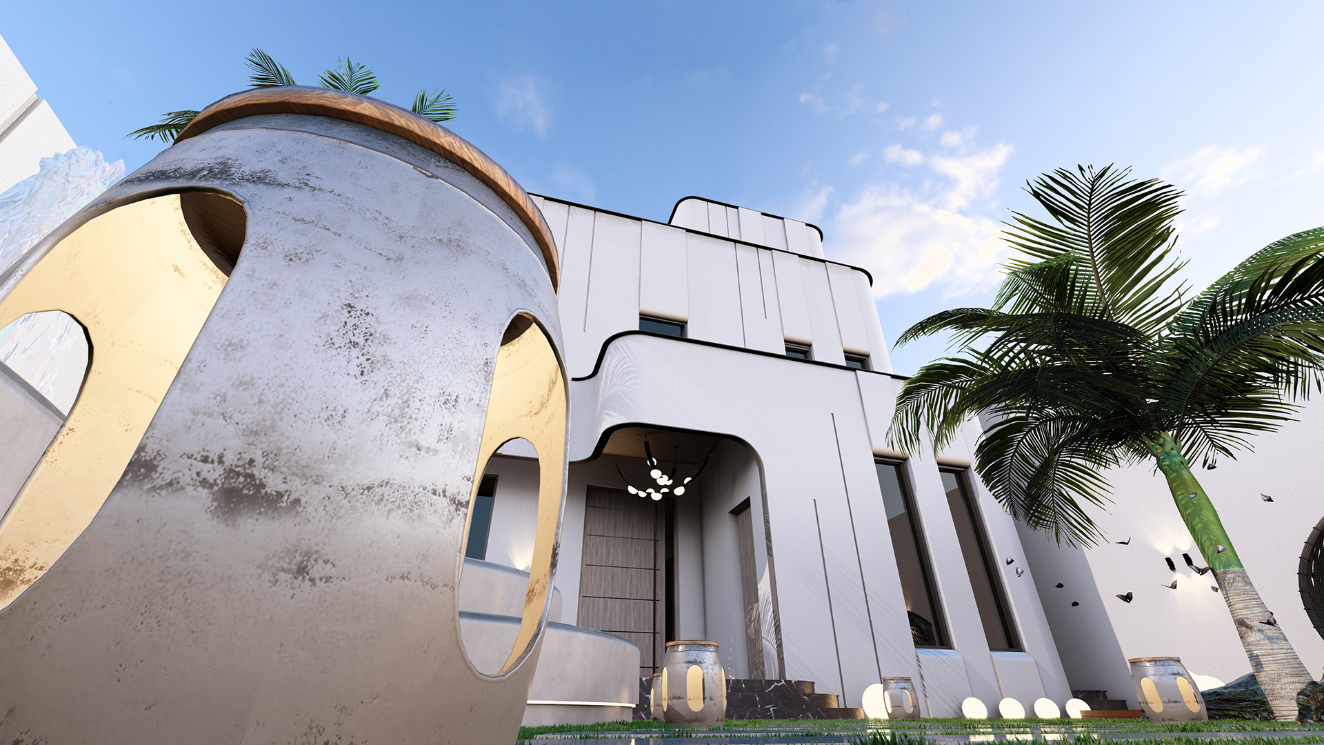 科威特现代别墅-1