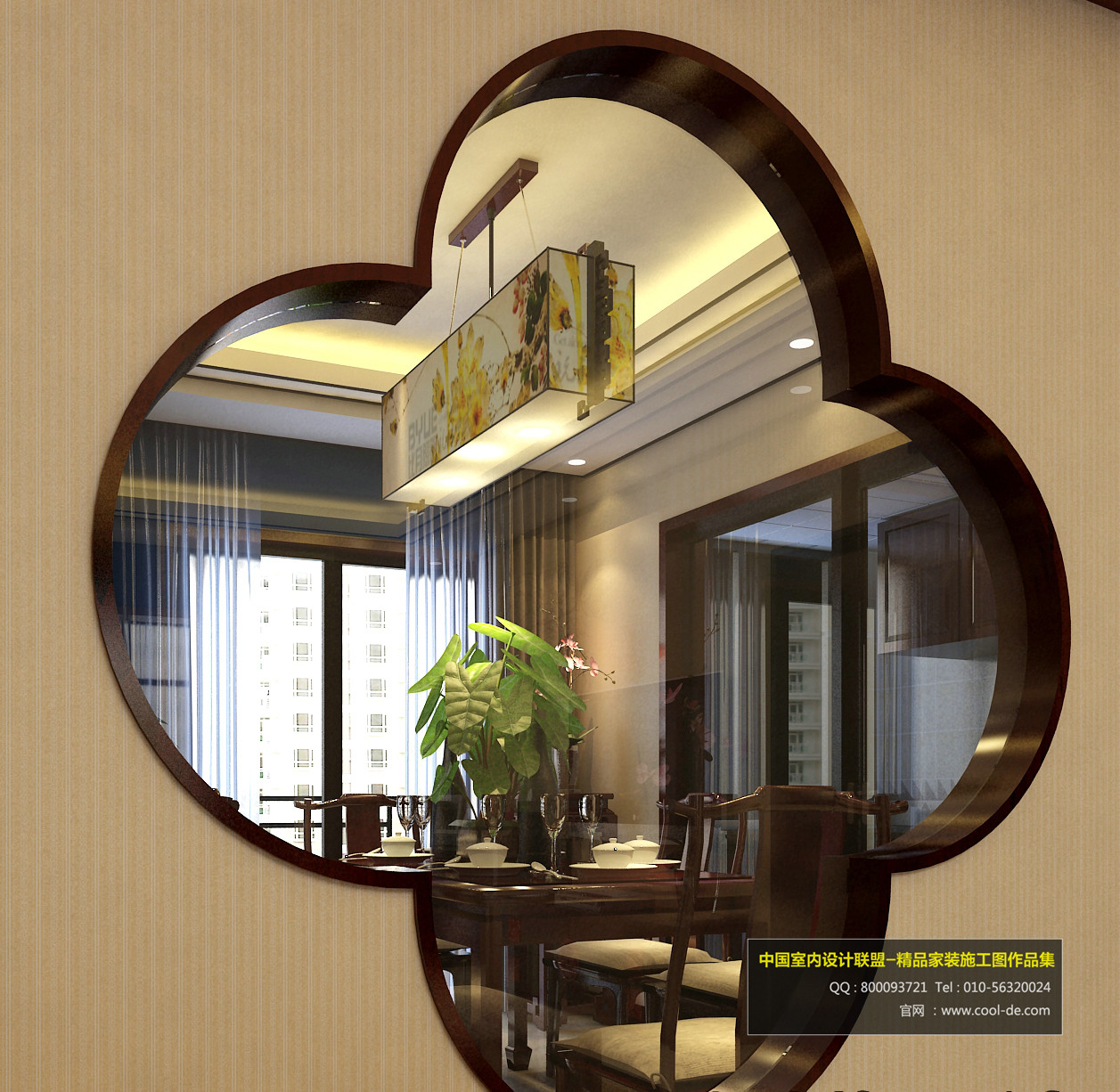 刘耀成 《牡丹诗》  河南洛阳130平米中式设计-11