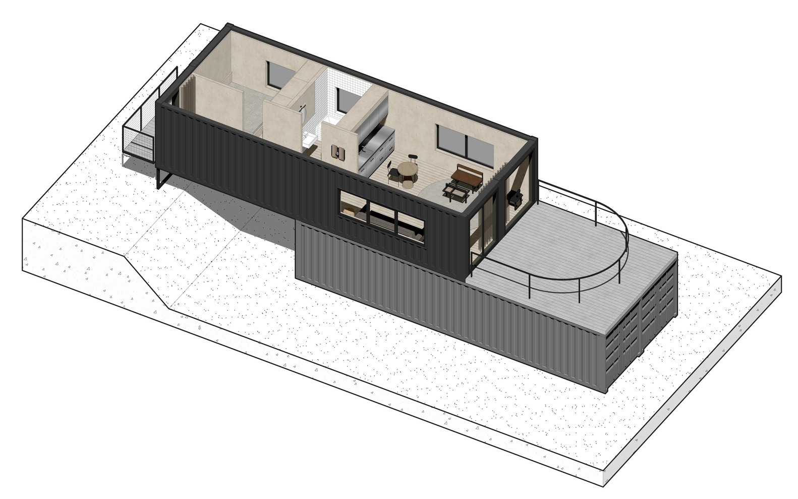 由一对海运集装箱打造的房屋丨波兰波兹南丨wiercinski  studio-117