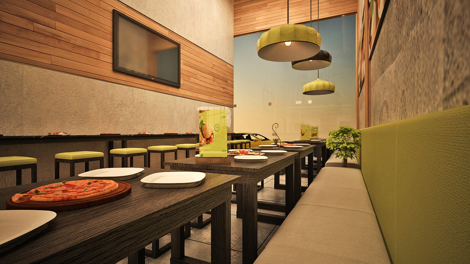 Modern Fast- Food Shop-1