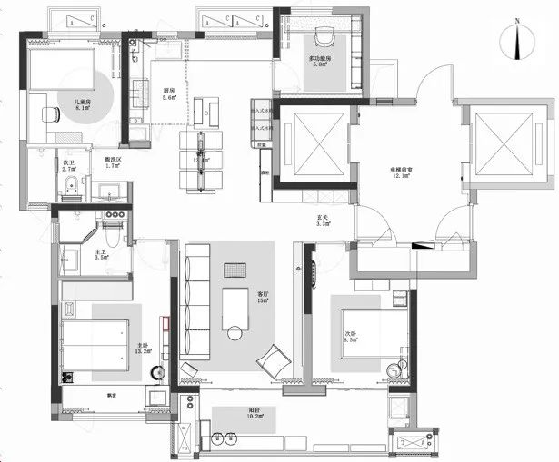 华发峰景湾 129 样板间丨中国郑州丨万景百年室内设计-46