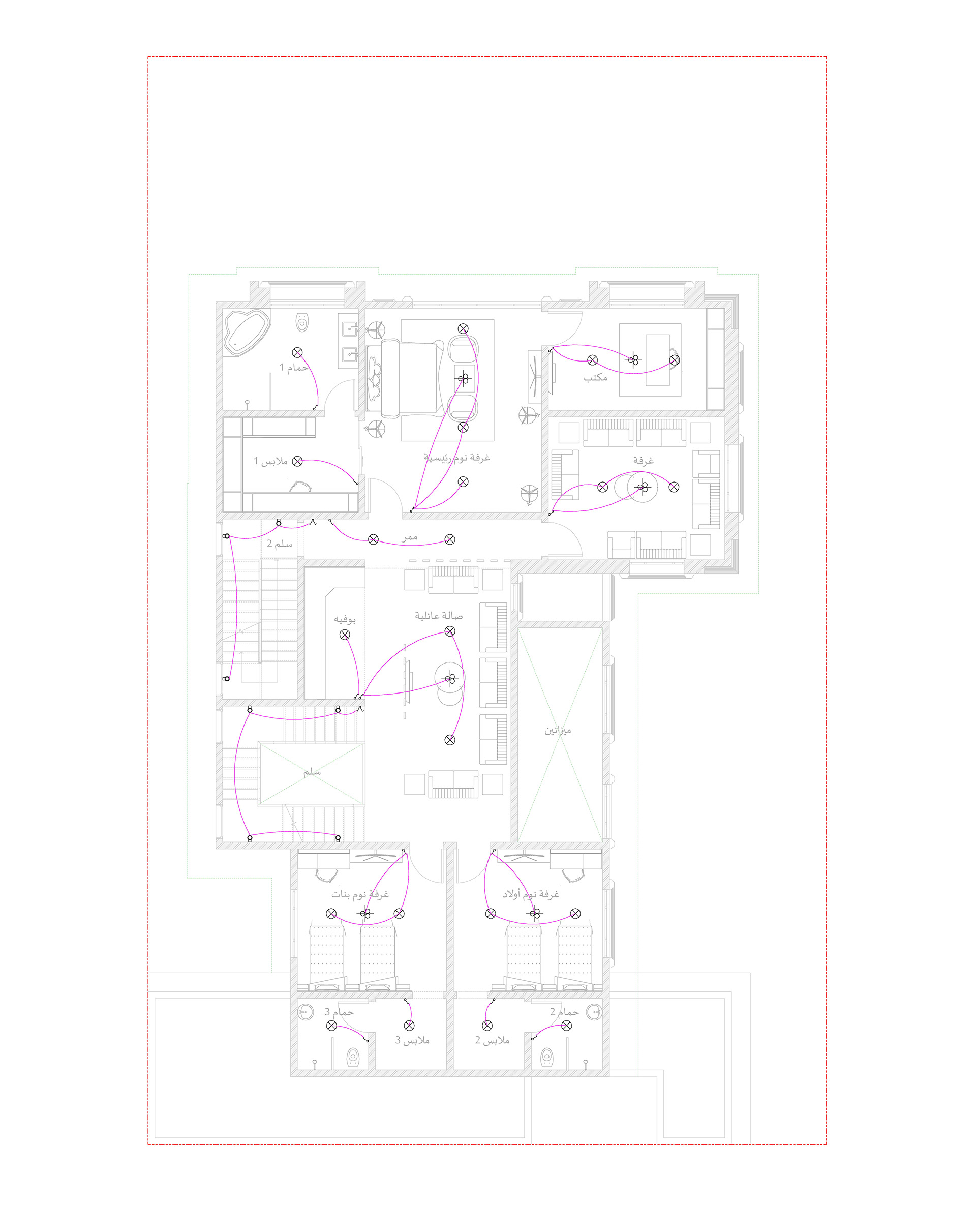 M·K· Classic Villa 室内外设计丨沙特阿拉伯丨Bariq Consultants-29