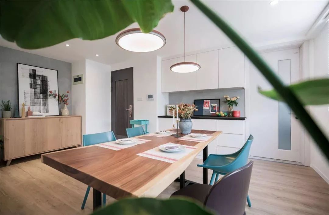 80㎡北欧日式小清新，客厅投影打造家庭影院！-26