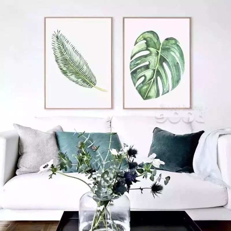 绿色植物装饰画,为家增添自然清新之美-14