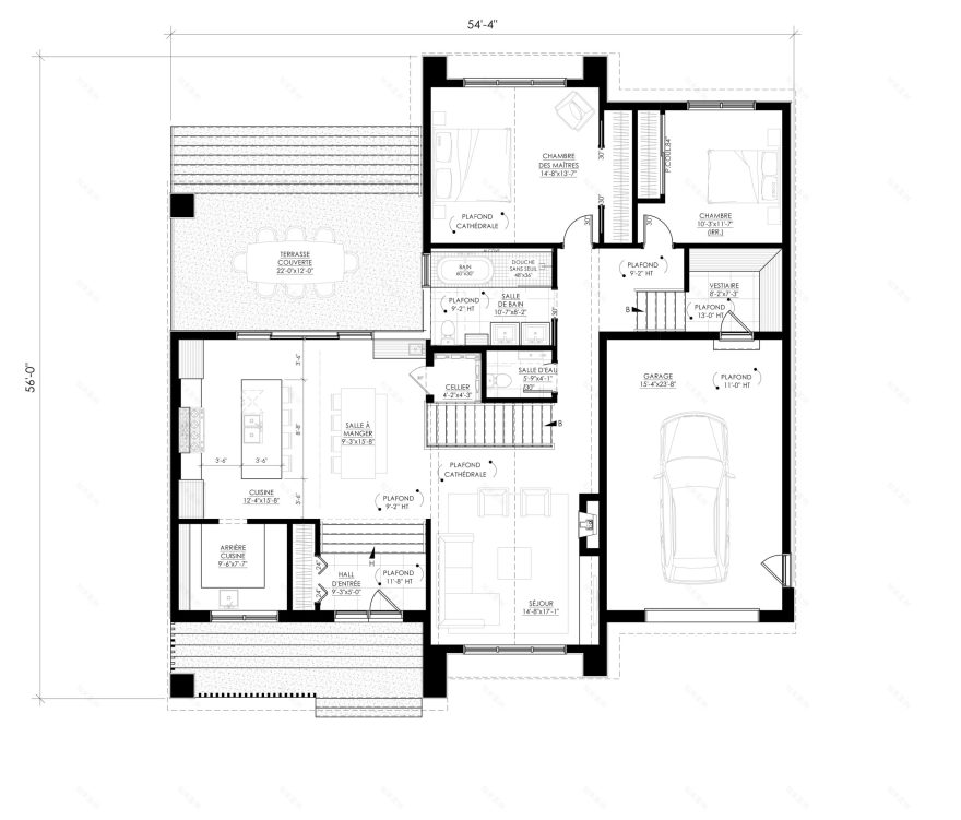 房屋平面图 Ë·245B丨Leguë Architecture-14
