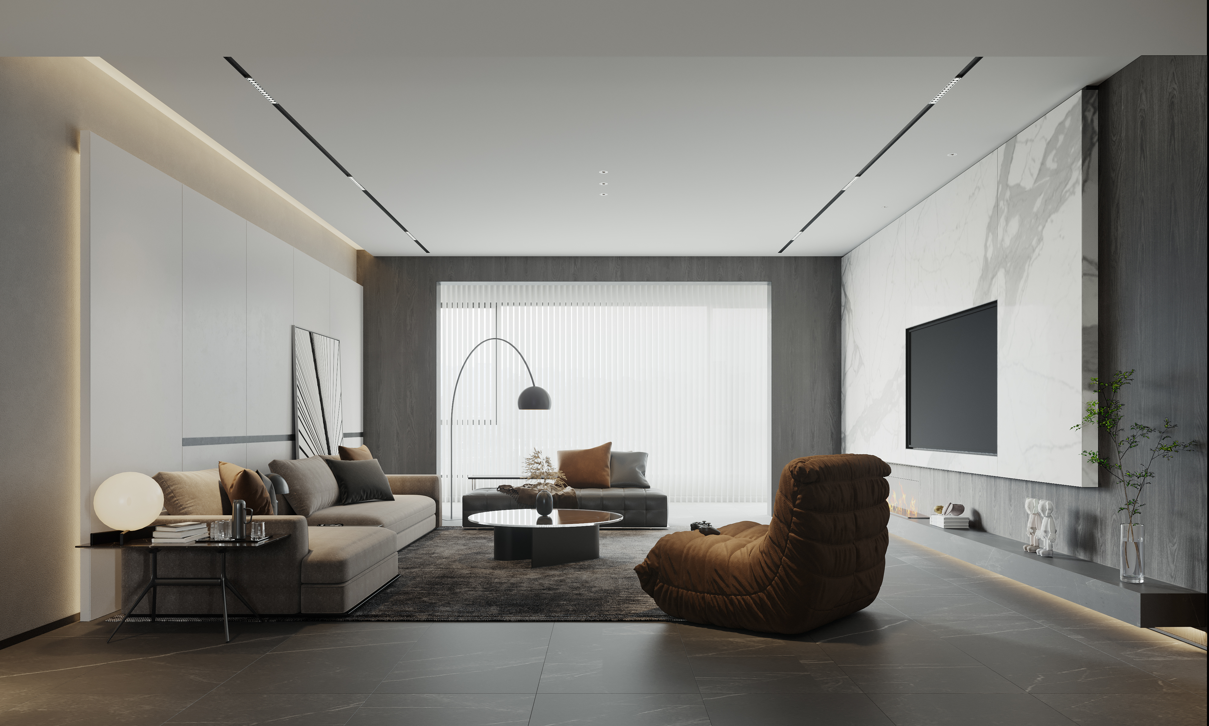 现代风格层住宅设计丨筑荣视觉-2