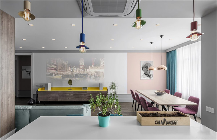 居家填色游戏——108m²缤纷生活宅 | 33BY Architecture-4