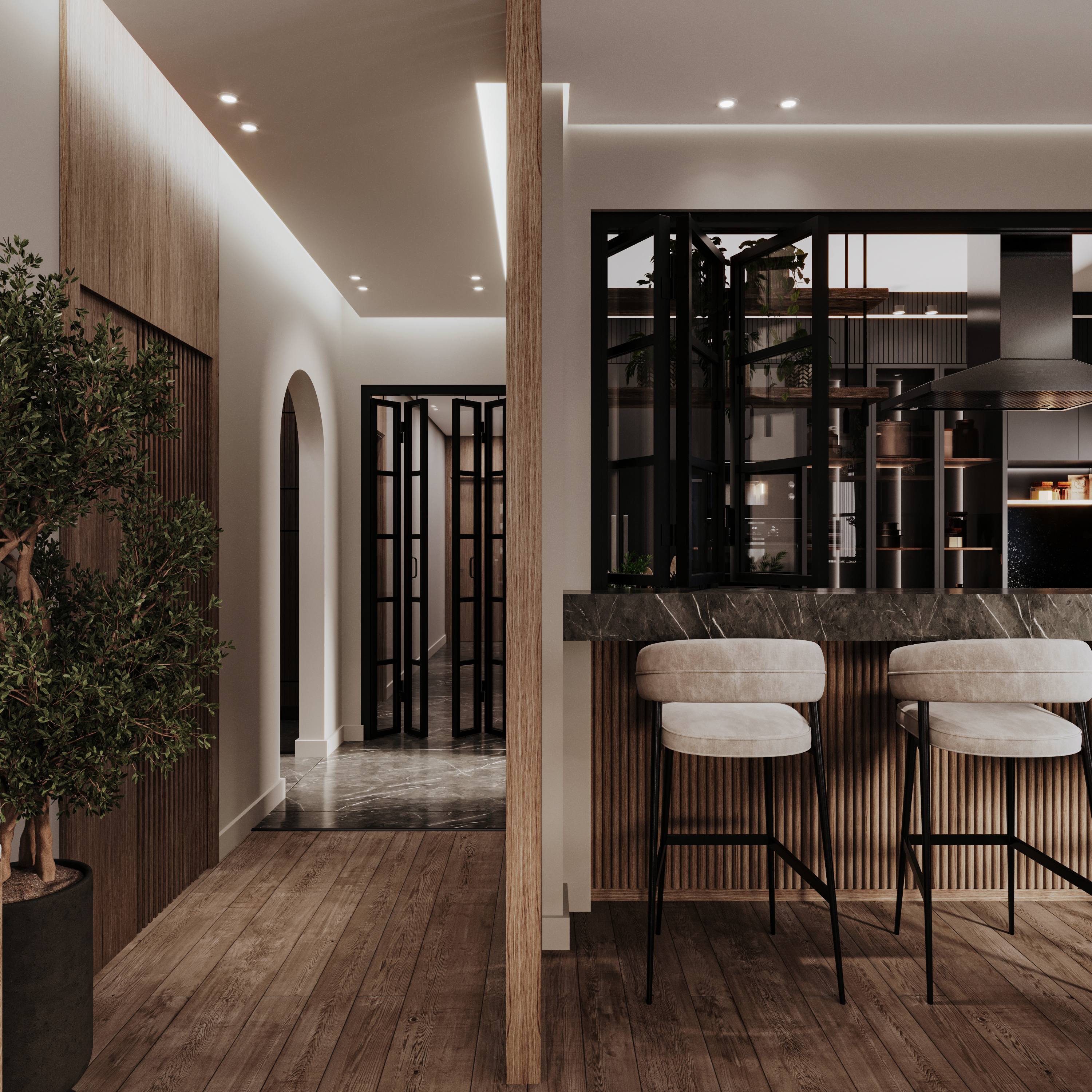 Earthy Modern Apartment-1