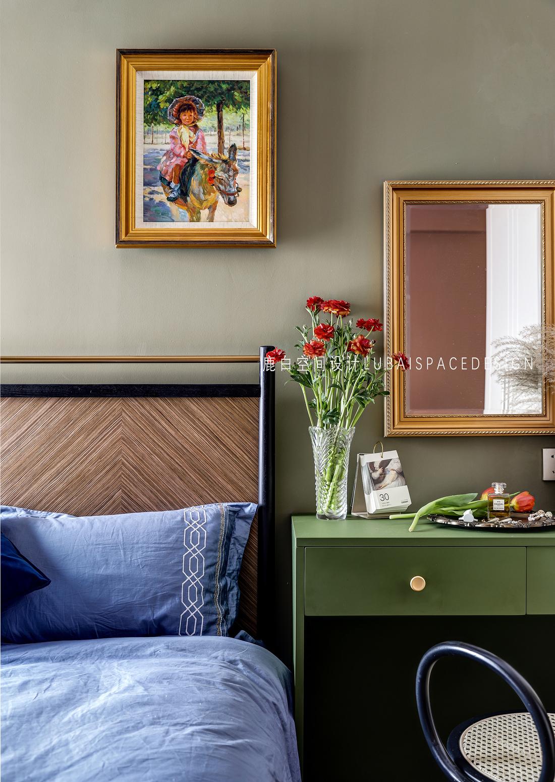 96㎡复古风精装房丨鹿白空间设计-40