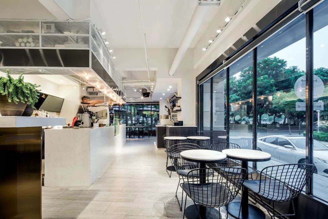 味匠咖啡厅 | 简约黑白演绎咖啡风情-14