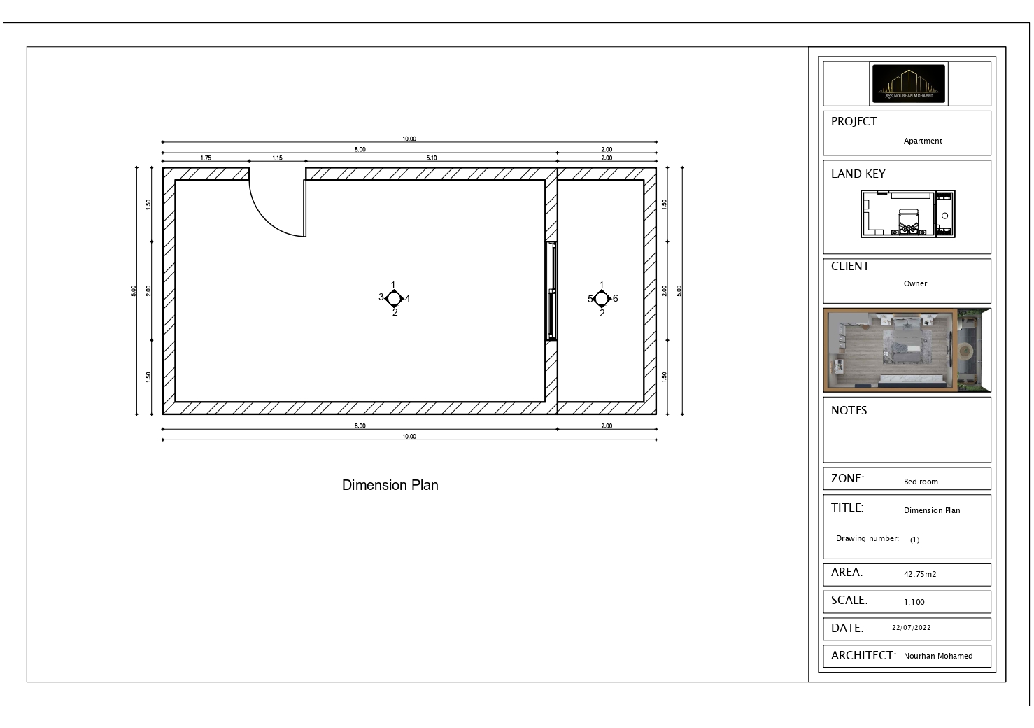 Shop drawing ( Master Bedroom)-1
