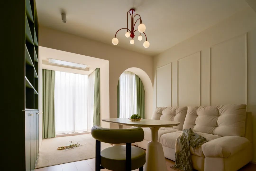 如愿实景｜岭秀名苑51㎡，在白与绿之间写下一首有关家的舒缓诗篇-19