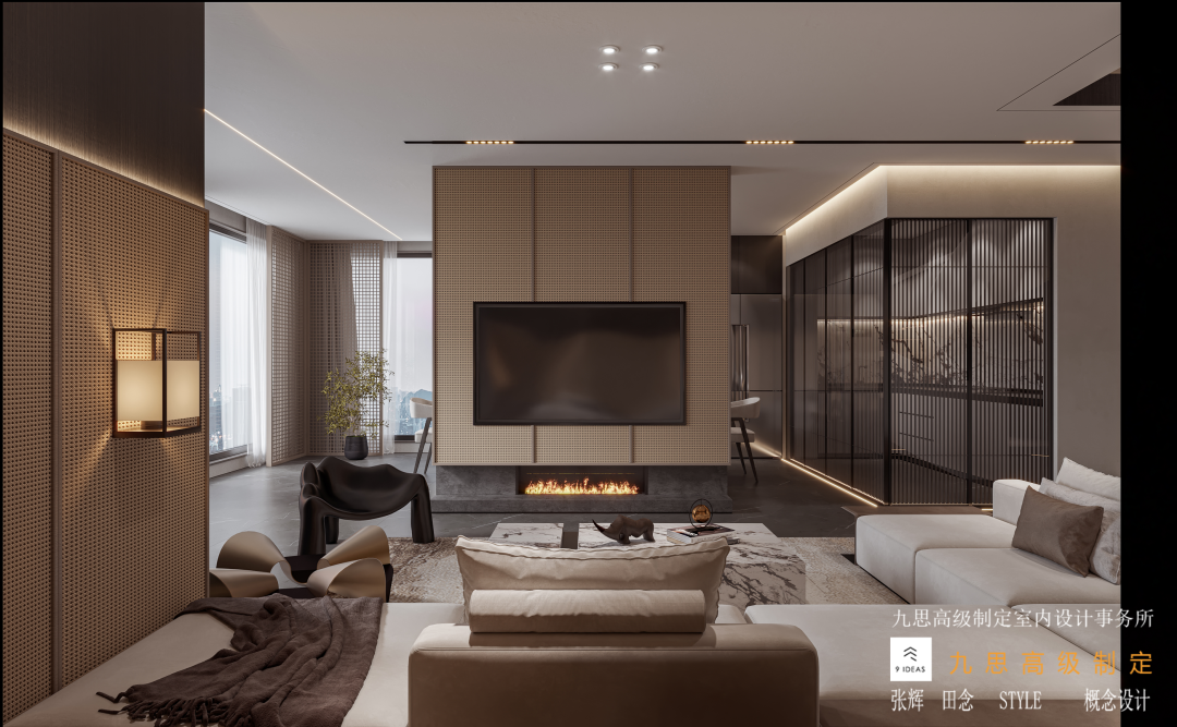 乐湾山语湖 · 现代轻奢风格复式住宅设计丨九思设计工作室-23