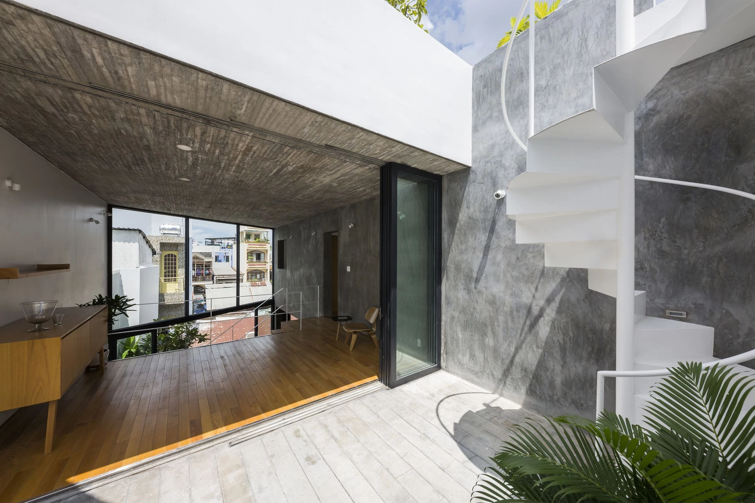 越南密集住宅区的三维花园住宅-21