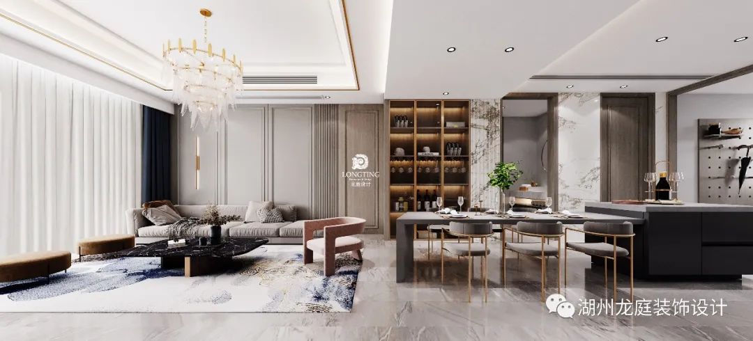 永晖壹号院现代轻奢空间设计-0