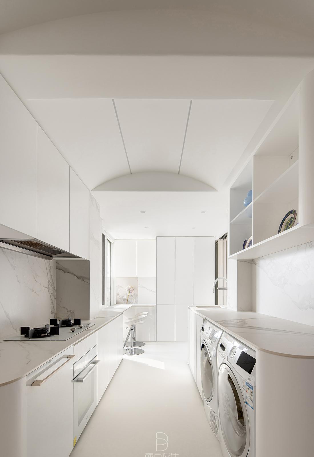 纯白极简空间,106㎡昏暗老房逆袭之路-26