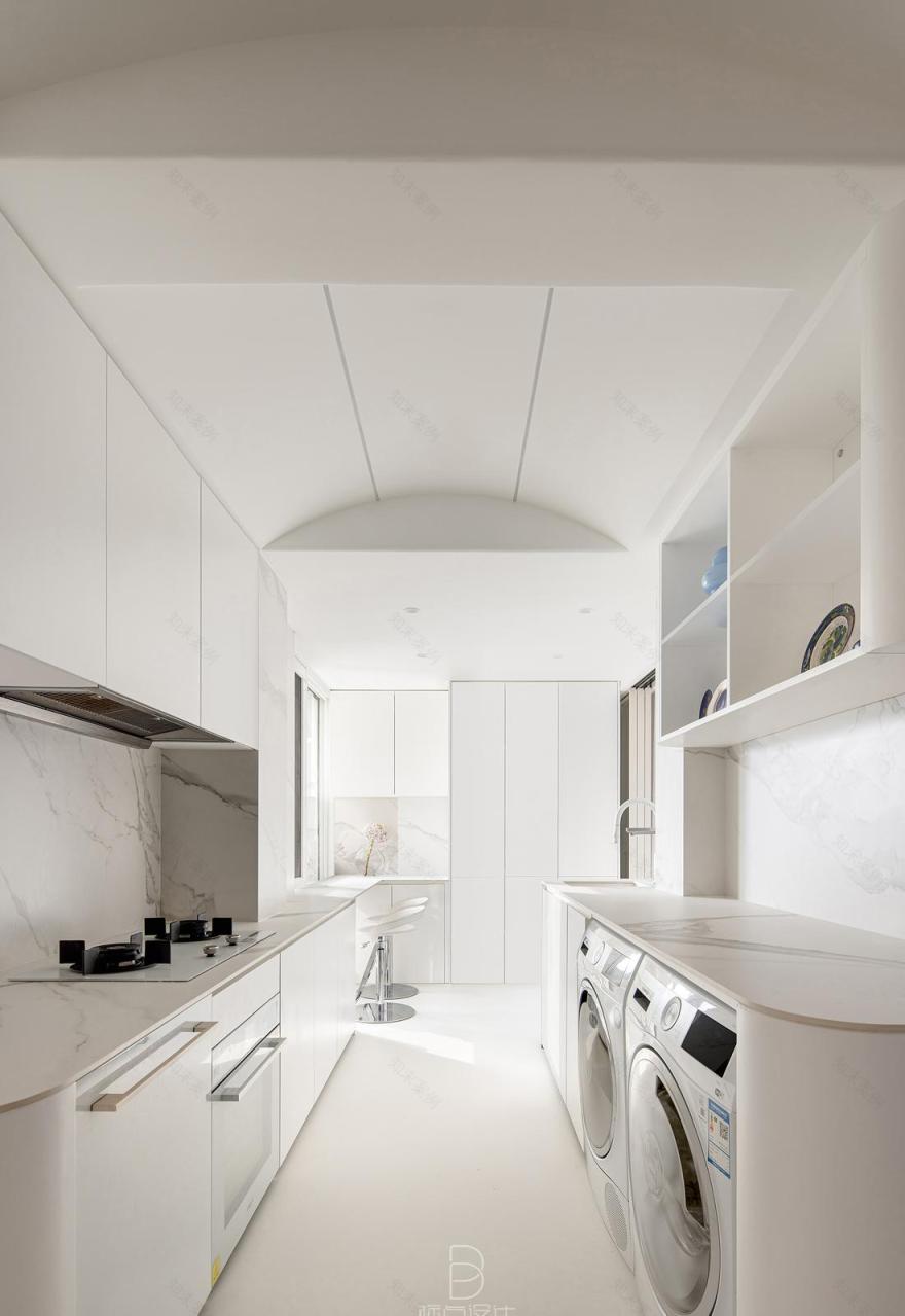 纯白极简空间,106㎡昏暗老房逆袭之路-26