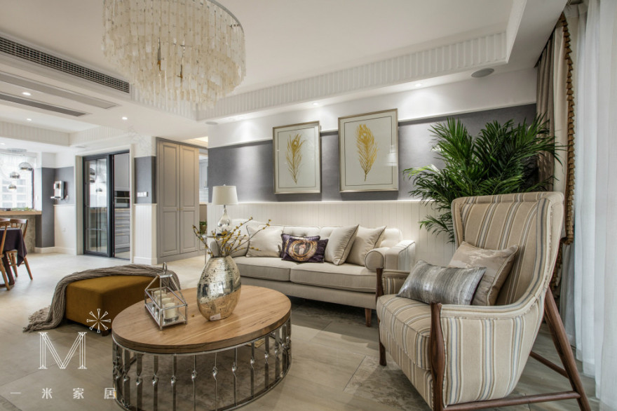 常州星河国际 143㎡美式公寓 | 北欧元素融入的柔美空间-4