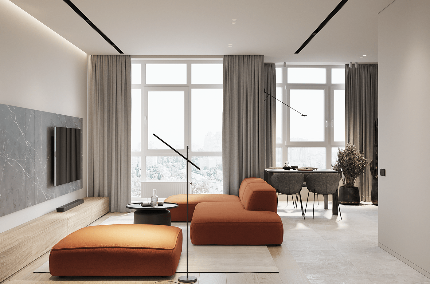 84㎡现代简约二居室丨OD design studio-32