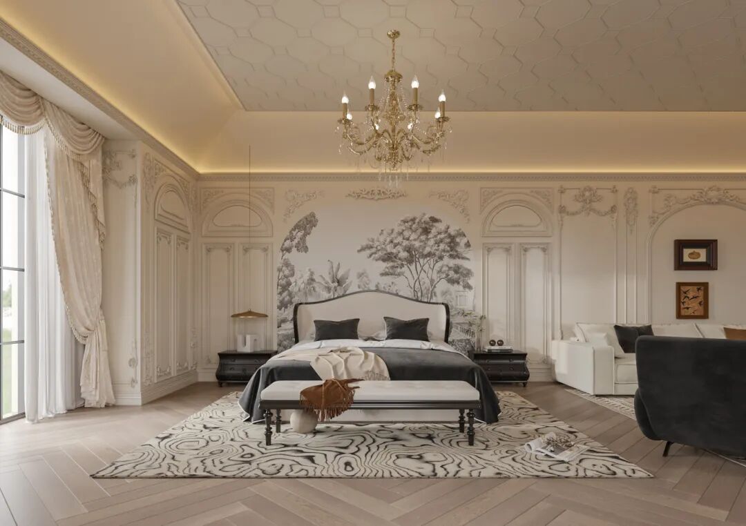 P.W.璞物设计丨多伦多1300㎡独栋别墅，雕花琢韵墅写人生-100