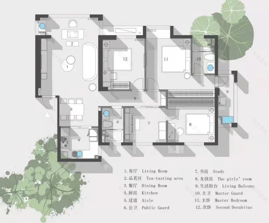 福州 109㎡现代家居丨中国福州丨国广一叶-19