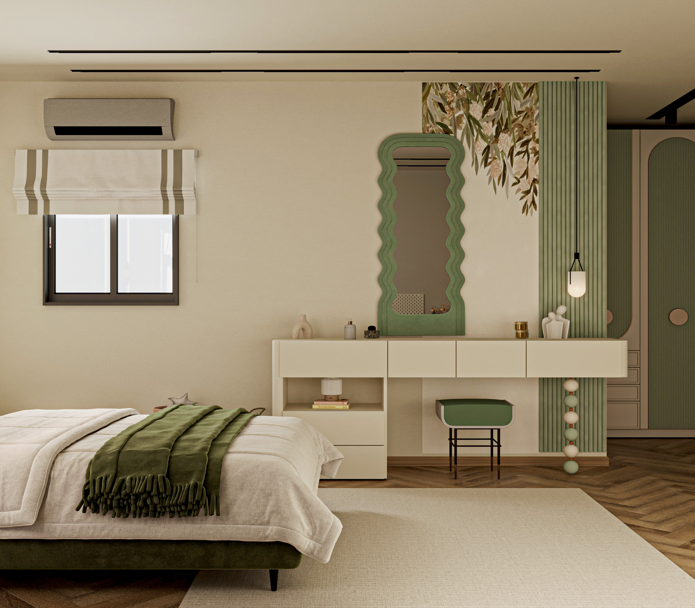 现代新古典风格女孩卧室丨Egypt-6