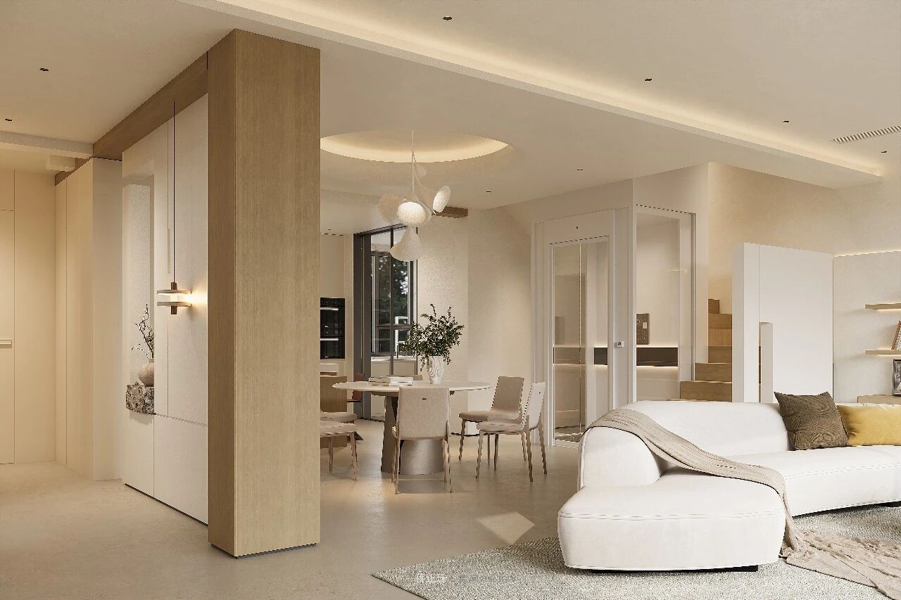 现代原木风世贸铜雀台别墅设计-32