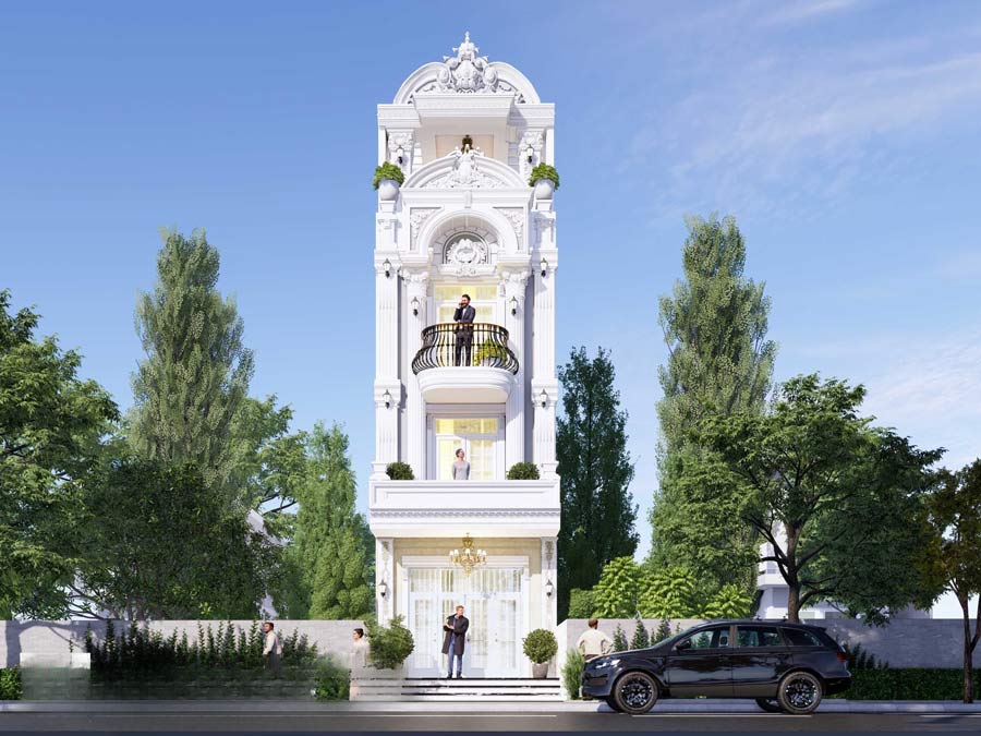 65+现代古典风格街边住宅设计案例-16