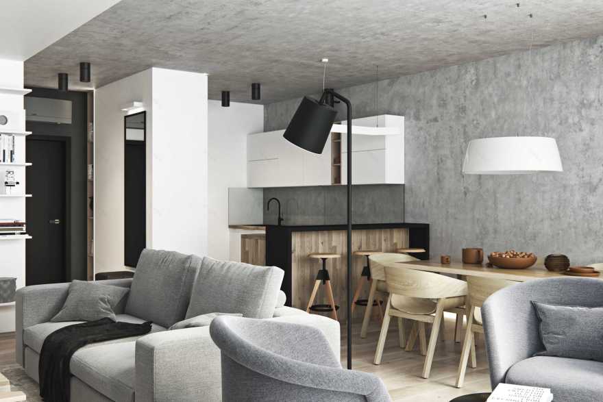 几何之美 | Lainer 公寓的现代室内设计-4