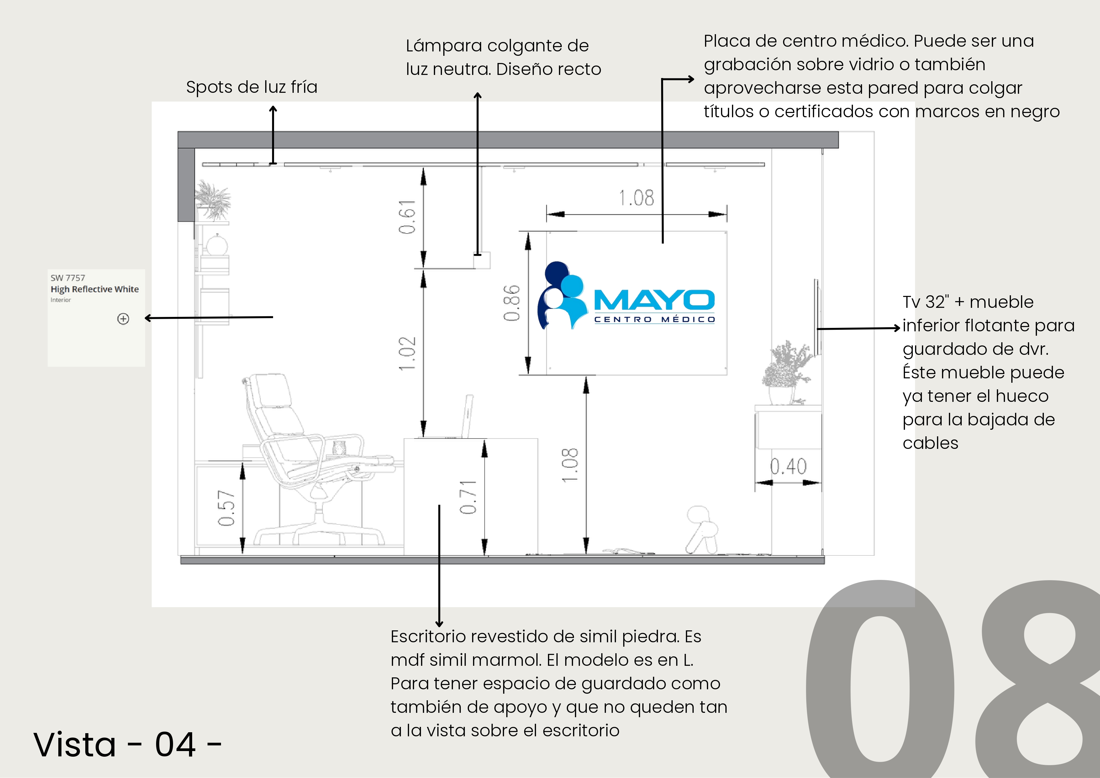 Diseño interior para Consultorio médico-9