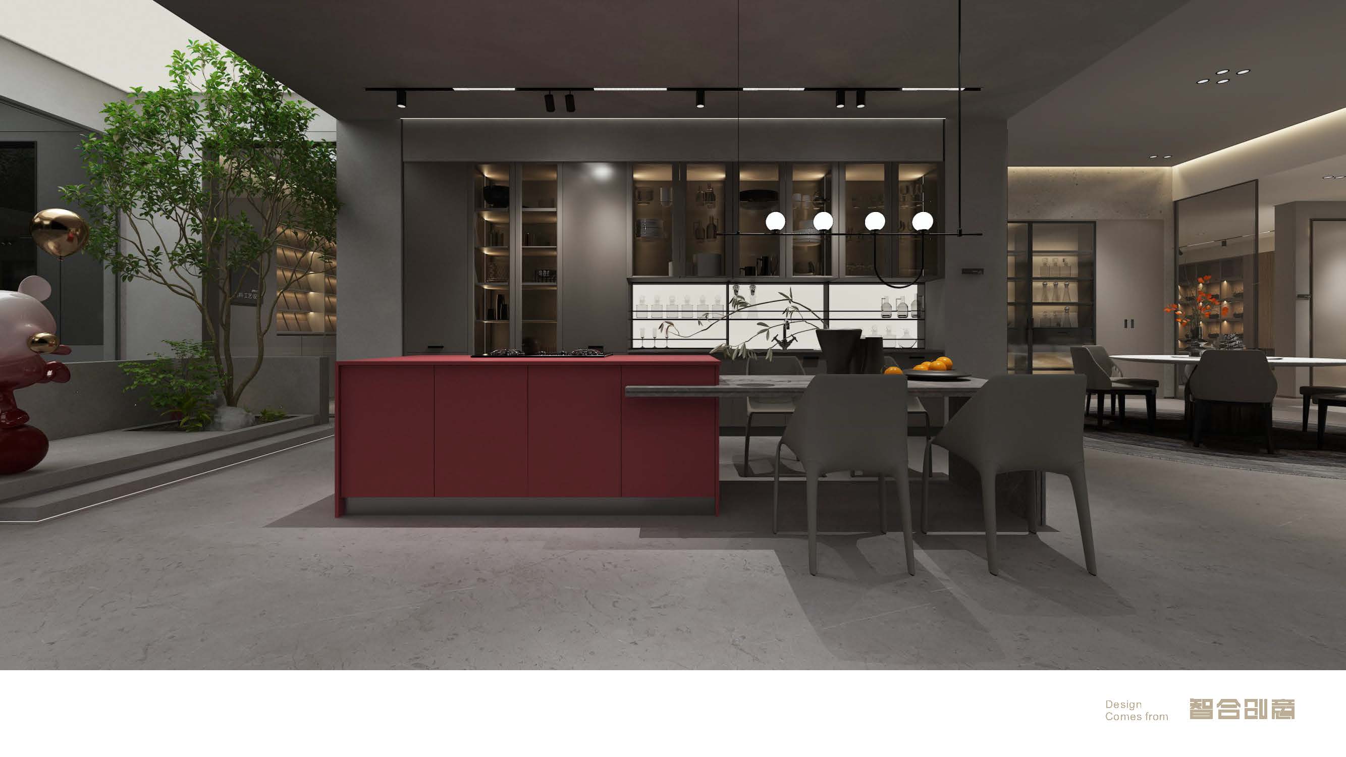 展厅设计 | 隔而不断的通透，藏着高级的秩序感-4