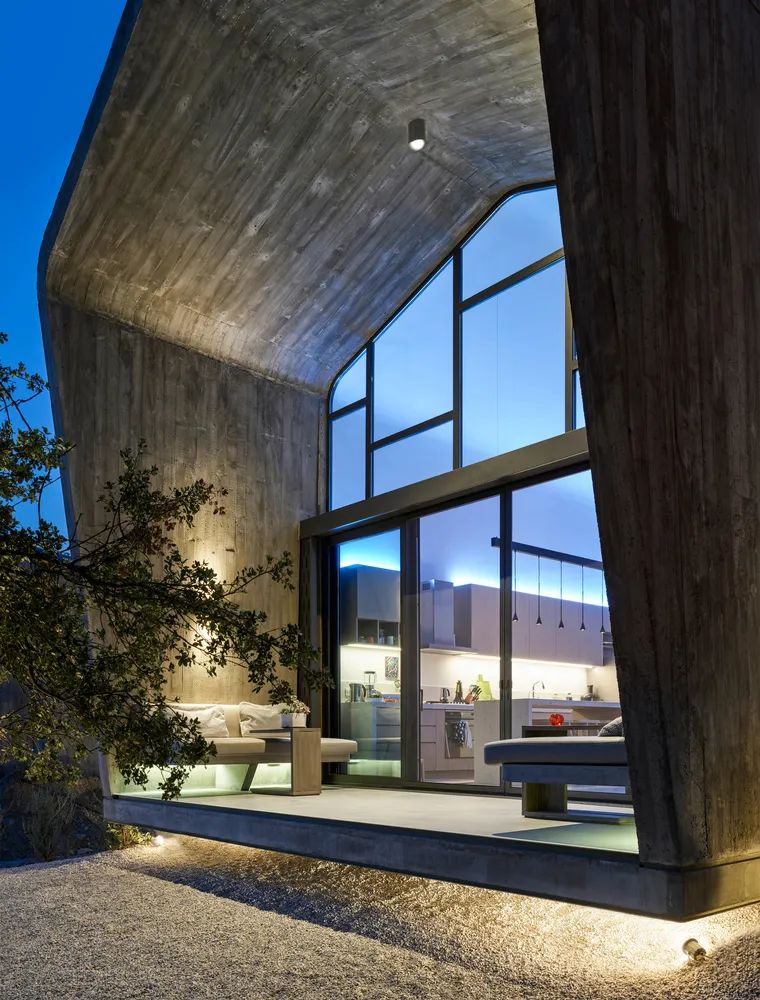 乡村混凝土住宅,多重空间与自然融合-21