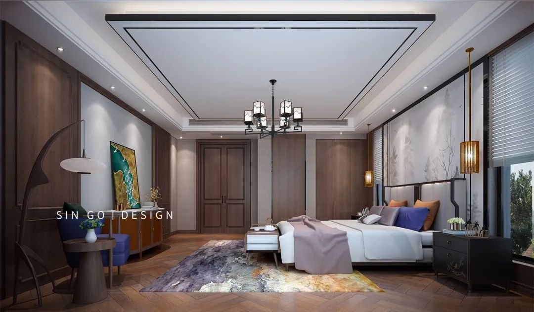 三代同堂共享天伦,550㎡现代中式别墅设计-50