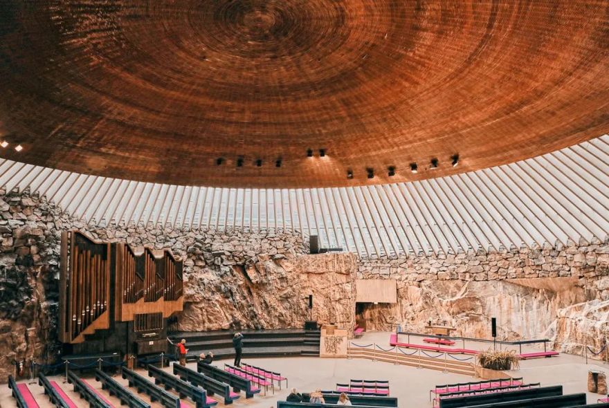 芬兰岩石教堂丨霍格兰的兄弟建筑师蒂莫·索马莱宁和图奥莫·索马莱宁-23