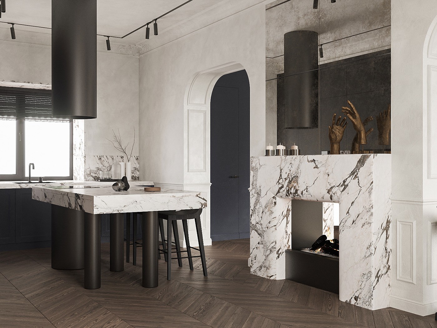 俄罗斯别墅设计 独特的质感、颜值满满-13