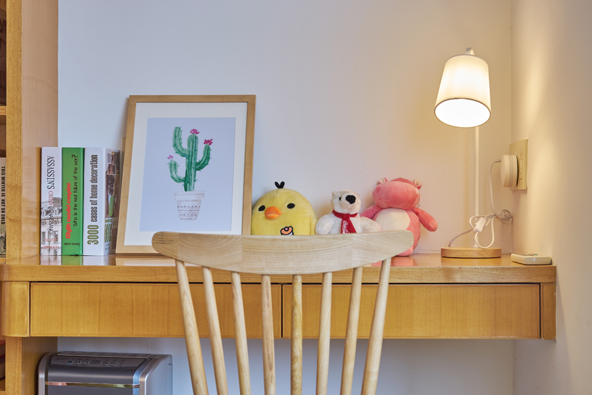 杭州柳浪新苑 70 平混搭风 Loft 软装改造，森系小清新与中国风的完美融合-19