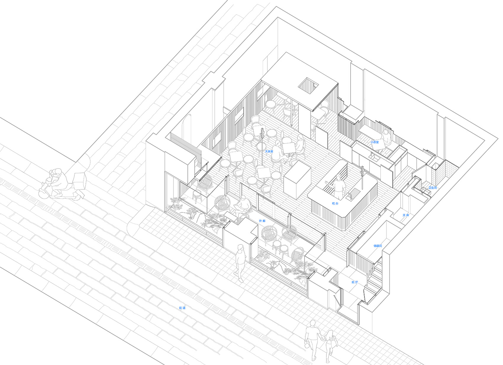 内退的庭园·迠Chè茶馆丨中国广州丨氹边建筑工作室-34