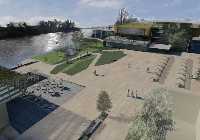 特威克纳姆河畔景观丨Boyarsky Murphy Architects-5