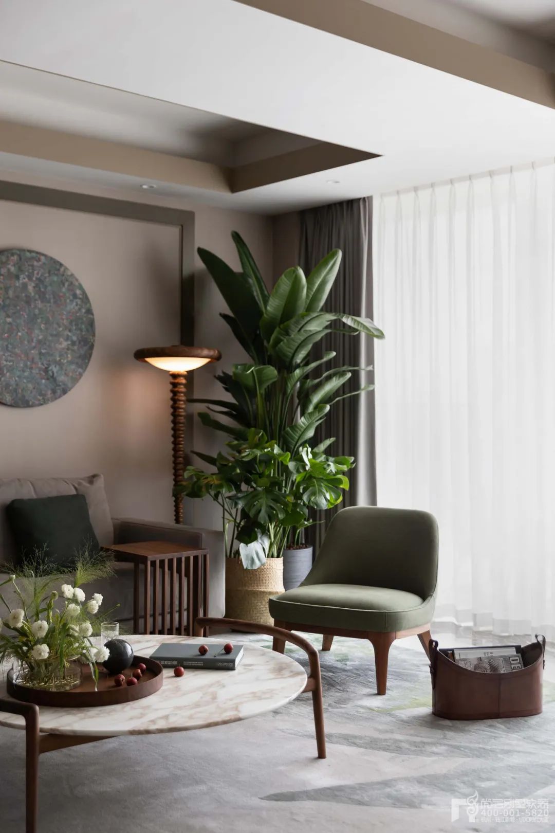 新中式风尚层别墅丨中国杭州丨杭州尚层装饰-14