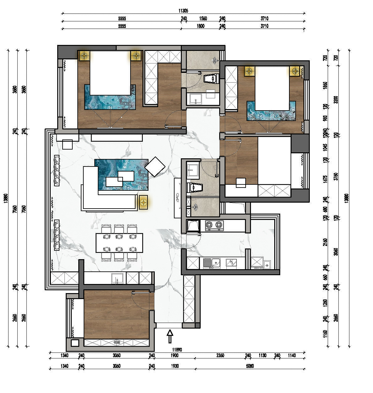 成都龙湖紫宸的样板间-17