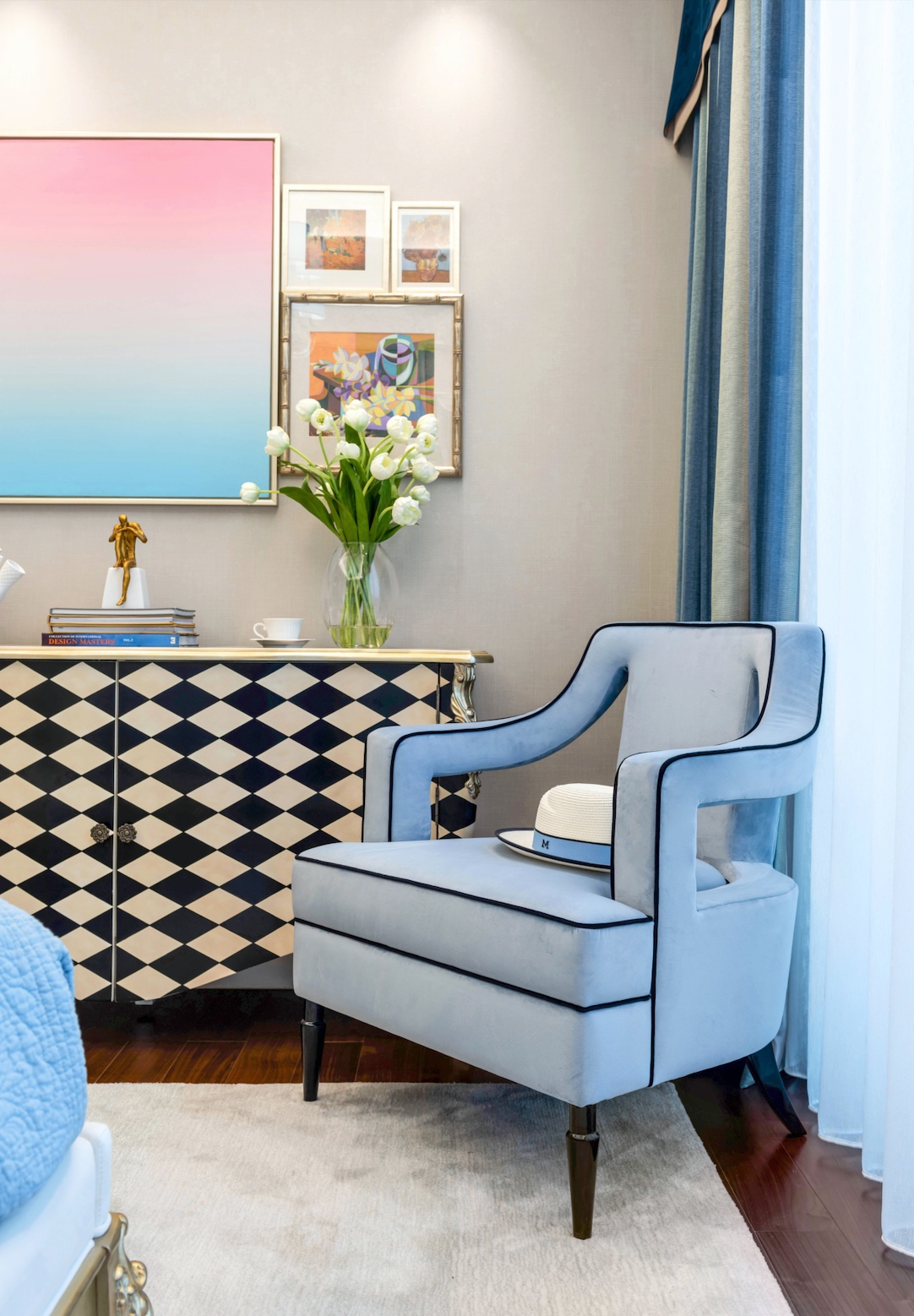 美纵设计｜商城义乌 绿谷云溪 样板间 201户型-4