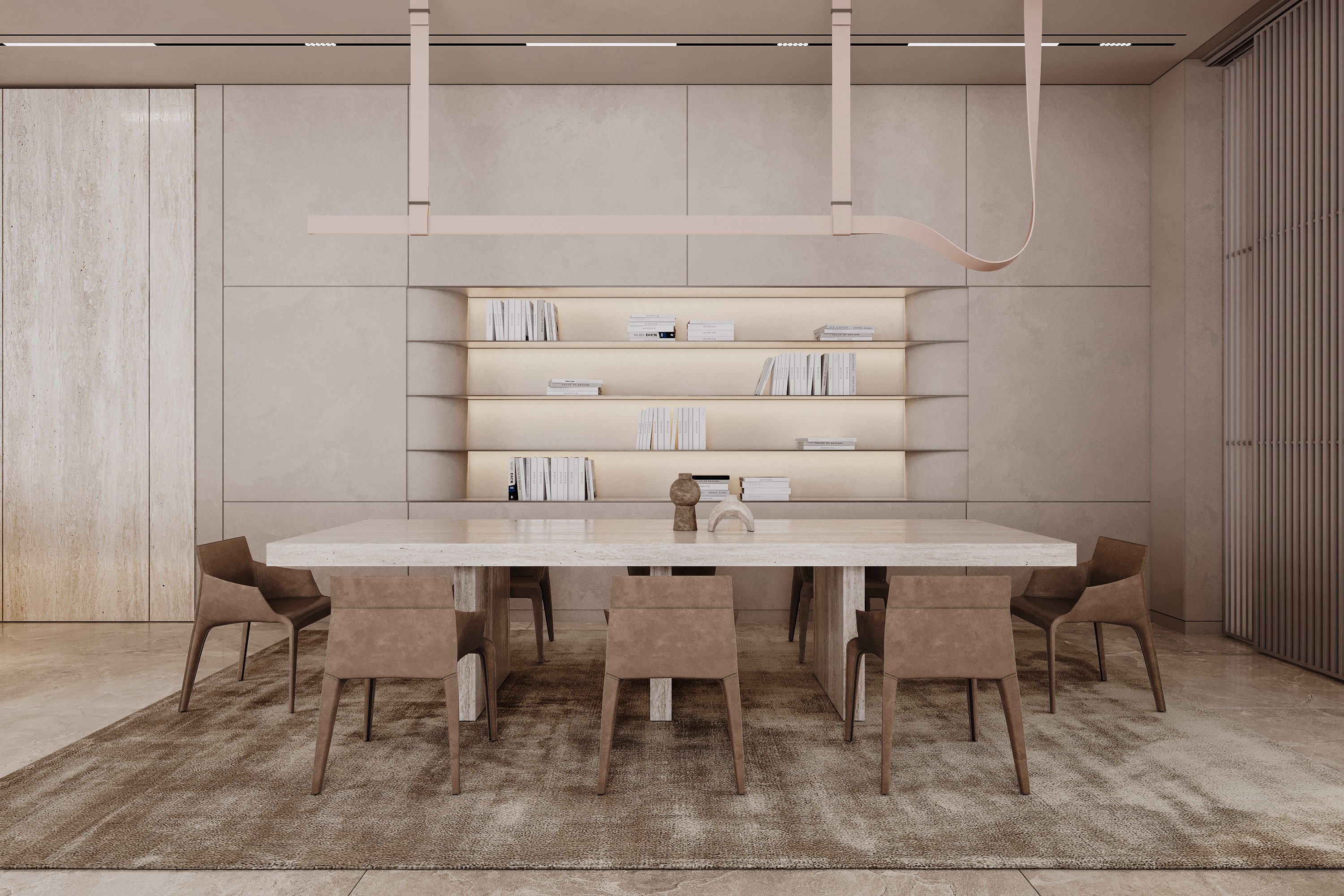 高级素色+木质风 别墅设计！-18